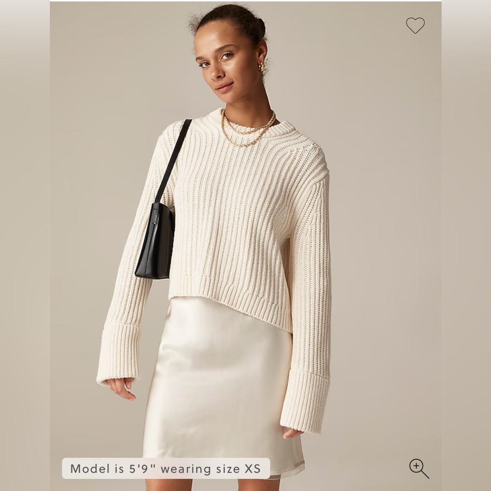 SOLD | J. Crew Heritage cotton fisherman crewneck sweater BNWT